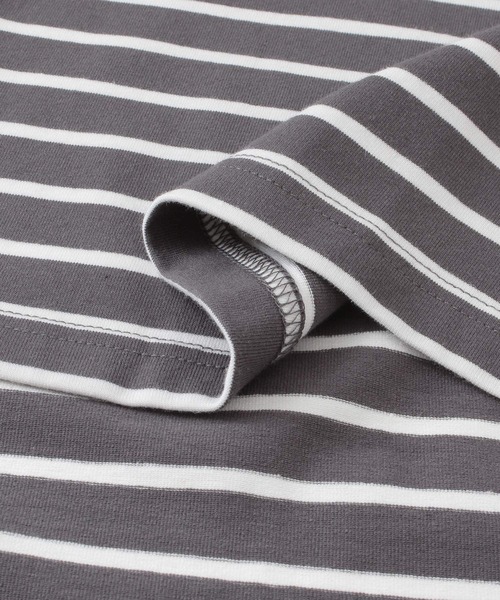 URBAN RESEARCH ROSSO MEN（アーバンリサーチロッソメン）の「『XLサイズあり』ボーダーワイドTシャツ（Tシャツ/カットソー・メンズ・ブラック/グレー/ブラウン・MEDIUM/X-LARGE/LARGE）」の21枚目の写真
