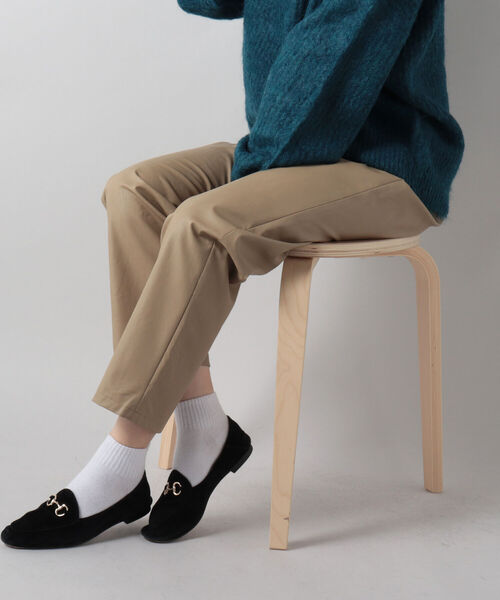 fredy emue（フレディエミュ）の「フェイクレザーイージーパンツ（その他パンツ・レディース・キャメル/ブラック・38）」の3枚目の写真