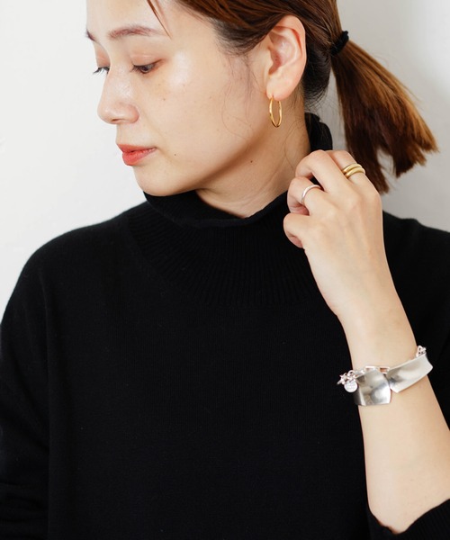 JOURNAL STANDARD(ジャーナルスタンダード)の「コットンカシミヤロングプルオーバー◆(ニット/セーター・レディース・ブラック/ベージュ/グレー・FREE)」の14枚目の写真