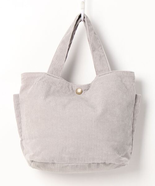 Lee（リー）の「【Lee】コーデュロイミニトート（トートバッグ・メンズ・グレー/カーキブラウン/ライトベージュ・ONE SIZE）」の4枚目の写真