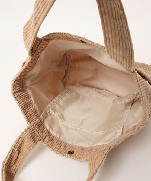 Lee（リー）の「【Lee】コーデュロイミニトート（トートバッグ・メンズ・グレー/カーキブラウン/ライトベージュ・ONE SIZE）」の7枚目の写真