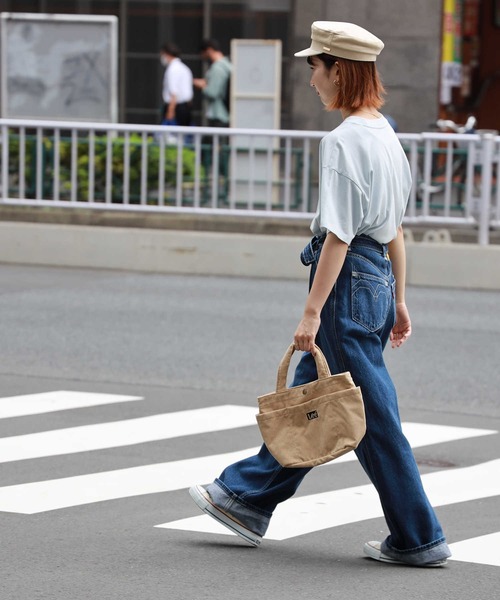 Lee（リー）の「【Lee】コーデュロイミニトート（トートバッグ・メンズ・グレー/カーキブラウン/ライトベージュ・ONE SIZE）」の11枚目の写真