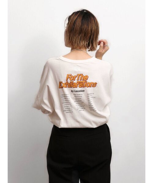 Ungrid(アングリッド)の「ウォッシュロゴプリントロングスリーブTee(Tシャツ/カットソー・レディース・チャコールグレー/オフホワイト・FREE)」の9枚目の写真