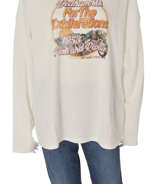 Ungrid(アングリッド)の「ウォッシュロゴプリントロングスリーブTee(Tシャツ/カットソー・レディース・チャコールグレー/オフホワイト・FREE)」の16枚目の写真
