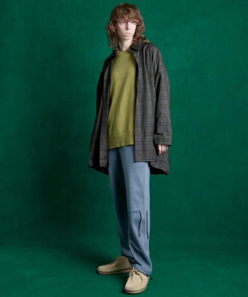 ENDER PRODUCTS（エンダープロダクツ）の「ビッグシルエット マルチパターン レギュラーカラーL/Sシャツ【ENDER PRODUCTS/エンダープロダクツ】（シャツ/ブラウス・メンズ・グレー系その他/ベージュ系その他/グレー系その他3/ブルー系その他2/レッド系その他2・FREE）」の12枚目の写真