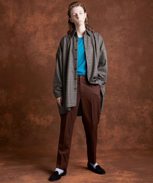 ENDER PRODUCTS（エンダープロダクツ）の「ビッグシルエット マルチパターン レギュラーカラーL/Sシャツ【ENDER PRODUCTS/エンダープロダクツ】（シャツ/ブラウス・メンズ・グレー系その他/ベージュ系その他/グレー系その他3/ブルー系その他2/レッド系その他2・FREE）」の9枚目の写真