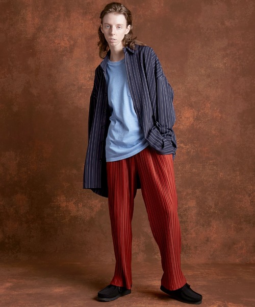 ENDER PRODUCTS（エンダープロダクツ）の「ビッグシルエット マルチパターン レギュラーカラーL/Sシャツ【ENDER PRODUCTS/エンダープロダクツ】（シャツ/ブラウス・メンズ・グレー系その他/ベージュ系その他/グレー系その他3/ブルー系その他2/レッド系その他2・FREE）」の18枚目の写真