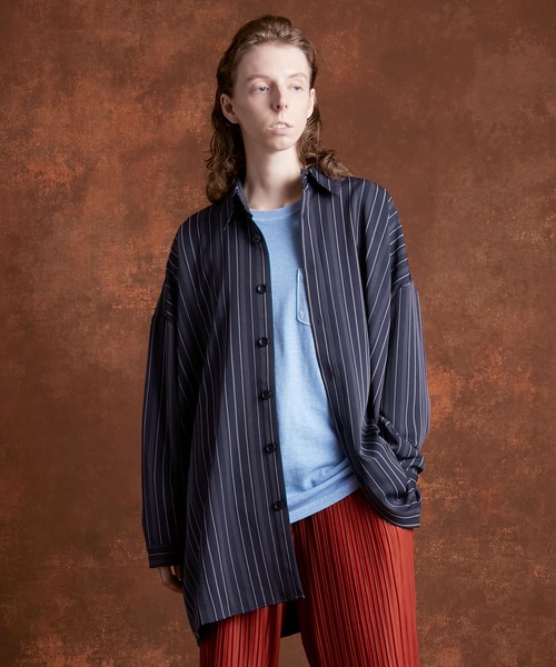 ENDER PRODUCTS（エンダープロダクツ）の「ビッグシルエット マルチパターン レギュラーカラーL/Sシャツ【ENDER PRODUCTS/エンダープロダクツ】（シャツ/ブラウス・メンズ・グレー系その他/ベージュ系その他/グレー系その他3/ブルー系その他2/レッド系その他2・FREE）」の19枚目の写真