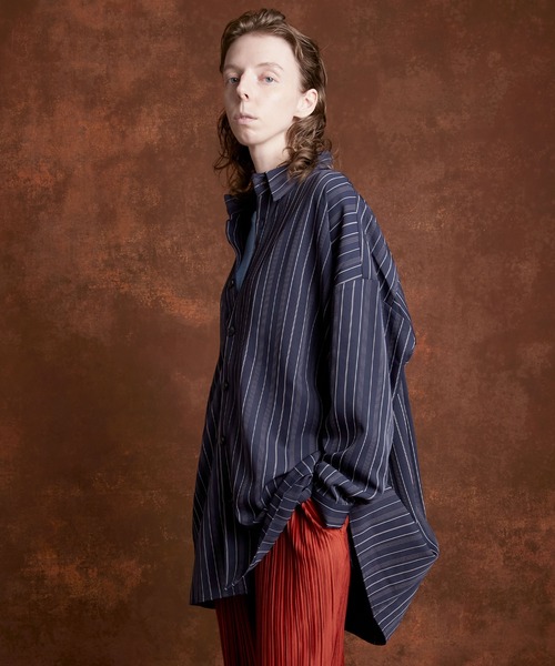 ENDER PRODUCTS（エンダープロダクツ）の「ビッグシルエット マルチパターン レギュラーカラーL/Sシャツ【ENDER PRODUCTS/エンダープロダクツ】（シャツ/ブラウス・メンズ・グレー系その他/ベージュ系その他/グレー系その他3/ブルー系その他2/レッド系その他2・FREE）」の20枚目の写真