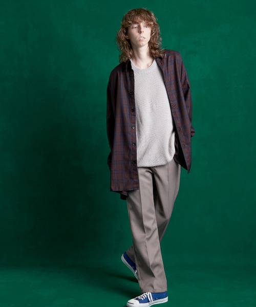 ENDER PRODUCTS（エンダープロダクツ）の「ビッグシルエット マルチパターン レギュラーカラーL/Sシャツ【ENDER PRODUCTS/エンダープロダクツ】（シャツ/ブラウス・メンズ・グレー系その他/ベージュ系その他/グレー系その他3/ブルー系その他2/レッド系その他2・FREE）」の21枚目の写真