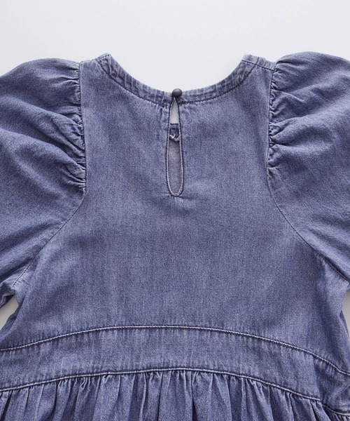 ＆yam（アンドヤム）の「袖ボリュームデニムワンピース（ワンピース・キッズ・ブルー・110-120cm/100-110cm/130-140cm）」の15枚目の写真
