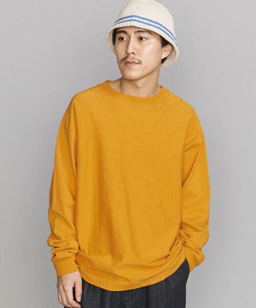 BEAUTY&YOUTH UNITED ARROWS(ビューティーアンドユースユナイテッドアローズ)の「BY 10oz ヘビーウェイト カットソー CL FW(Tシャツ/カットソー・メンズ・マスタード・S/M/L/XL/XXL)」の7枚目の写真