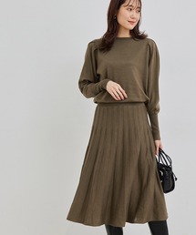 ROPE' PICNIC | 袖ボリュームプリーツニットワンピース(ワンピース)