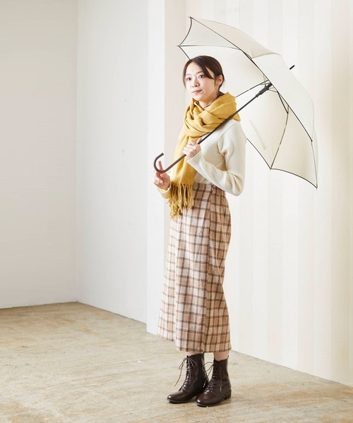 menue（メヌエ）の「晴雨兼用 レースアップ ミドルブーツ（ブーツ・レディース・ブラック/アイボリー/ダークブラウン/グレイッシュベージュ/ベージュ系その他・LL/M/XS/3L/L/S）」の6枚目の写真