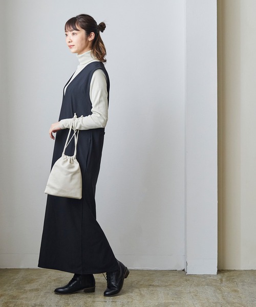 menue（メヌエ）の「晴雨兼用 レースアップ ミドルブーツ（ブーツ・レディース・ブラック/アイボリー/ダークブラウン/グレイッシュベージュ/ベージュ系その他・LL/M/XS/3L/L/S）」の20枚目の写真