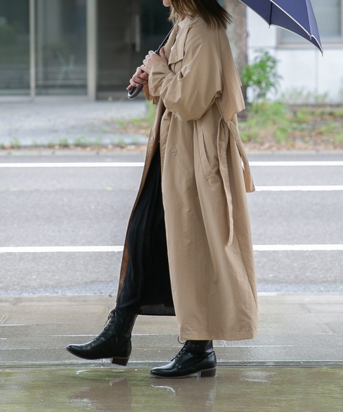 menue（メヌエ）の「晴雨兼用 レースアップ ミドルブーツ（ブーツ・レディース・ブラック/アイボリー/ダークブラウン/グレイッシュベージュ/ベージュ系その他・LL/M/XS/3L/L/S）」の22枚目の写真