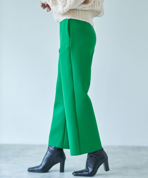 ダンボールニットウエストダーツパンツ（その他パンツ）｜each（イーチ