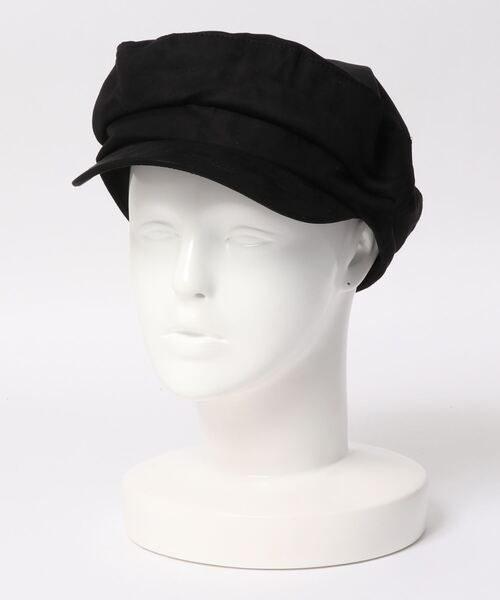 VIS（ビス）の「素材いろいろ、アソートテキスタイルキャスケット（キャスケット・レディース・ブラック/ブラック系その他/ベージュ・FREE）」の14枚目の写真