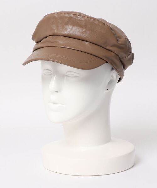 VIS（ビス）の「素材いろいろ、アソートテキスタイルキャスケット（キャスケット・レディース・ブラック/ブラック系その他/ベージュ・FREE）」の10枚目の写真