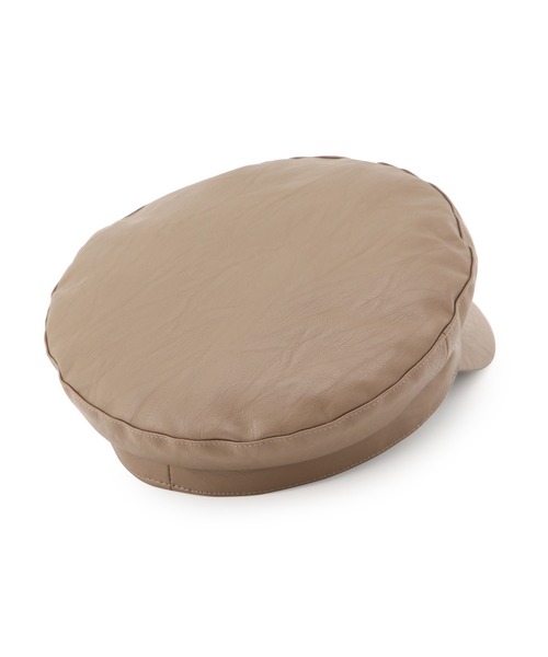 VIS（ビス）の「素材いろいろ、アソートテキスタイルキャスケット（キャスケット・レディース・ブラック/ブラック系その他/ベージュ・FREE）」の4枚目の写真