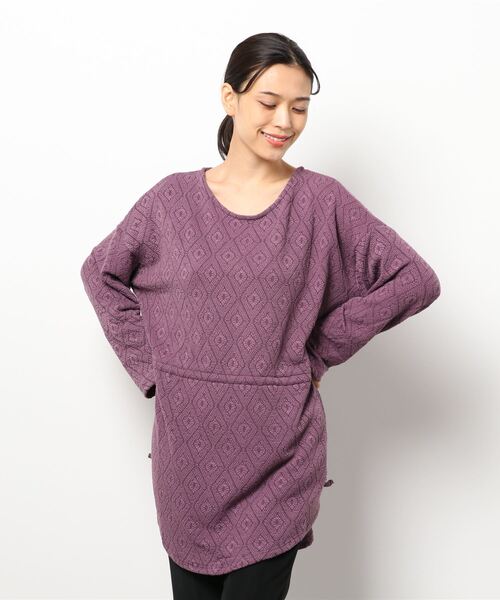 チャイハネ（チャイハネ）の「【チャイハネ】yul ジオメトリック柄トップス（Tシャツ/カットソー・レディース・ホワイト/パープル/ブラウン/カーキ・FREE）」の11枚目の写真