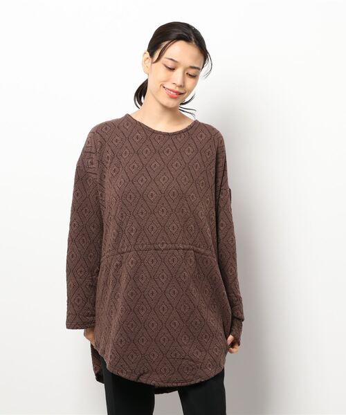 チャイハネ（チャイハネ）の「【チャイハネ】yul ジオメトリック柄トップス（Tシャツ/カットソー・レディース・ホワイト/パープル/ブラウン/カーキ・FREE）」の17枚目の写真