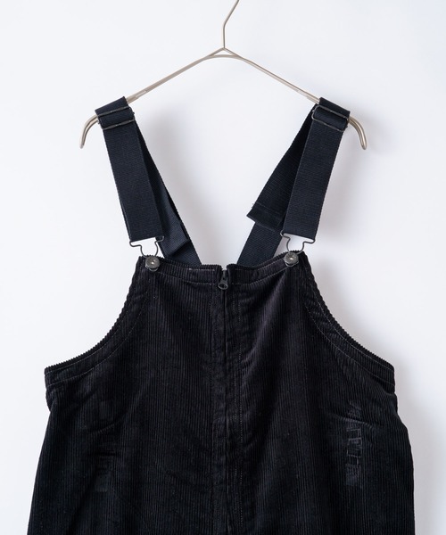WHIMSIC（ウィムジック）の「【WHIMSIC】U.S.N コーデュロイデッキパンツ（サロペット/オーバーオール・レディース・ブラック/ベージュ・1/2）」の6枚目の写真
