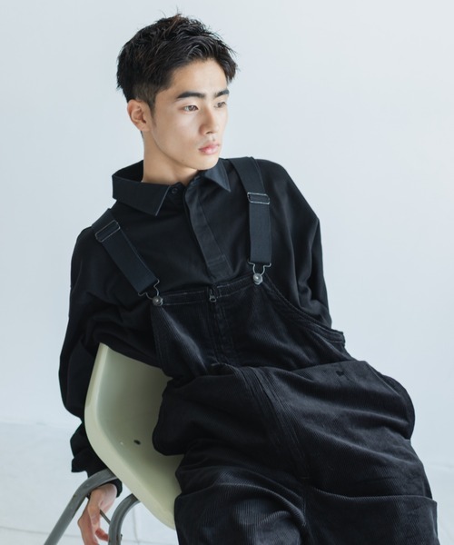 WHIMSIC（ウィムジック）の「【WHIMSIC】U.S.N コーデュロイデッキパンツ（サロペット/オーバーオール・レディース・ブラック/ベージュ・1/2）」の17枚目の写真