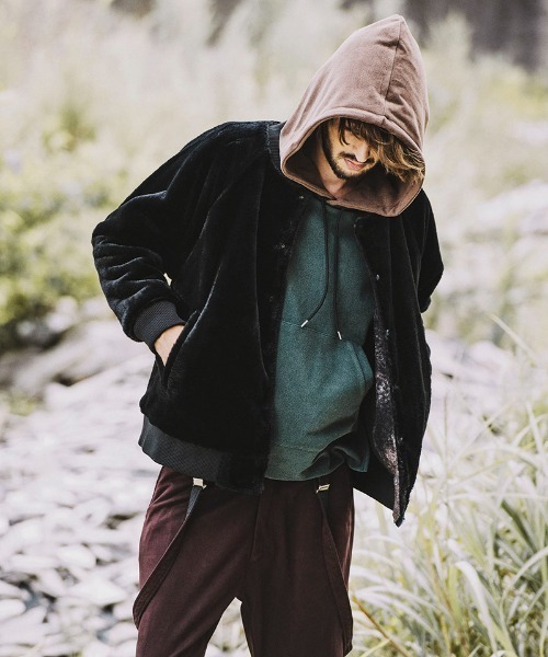 NO ID.（ノーアイディ）の「mj8216-ﾘﾊﾞｰｼﾌﾞﾙｽﾀｼﾞｬﾝ（スタジャン・メンズ・ブラック/キャメル/ネイビー・ONE SIZE）」の13枚目の写真