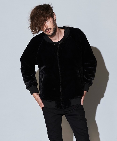 NO ID.（ノーアイディ）の「mj8216-ﾘﾊﾞｰｼﾌﾞﾙｽﾀｼﾞｬﾝ（スタジャン・メンズ・ブラック/キャメル/ネイビー・ONE SIZE）」の18枚目の写真