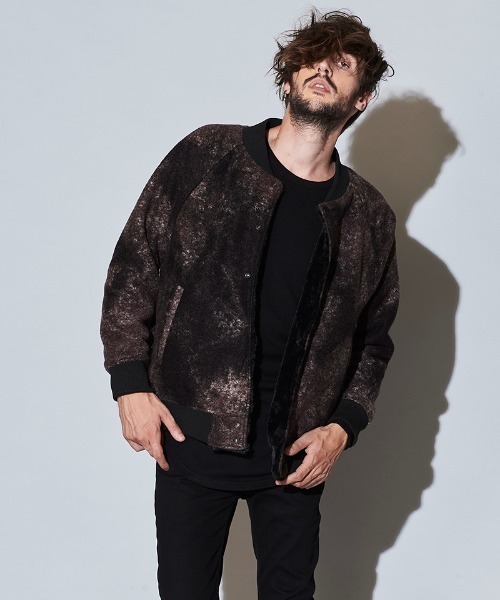 NO ID.（ノーアイディ）の「mj8216-ﾘﾊﾞｰｼﾌﾞﾙｽﾀｼﾞｬﾝ（スタジャン・メンズ・ブラック/キャメル/ネイビー・ONE SIZE）」の19枚目の写真