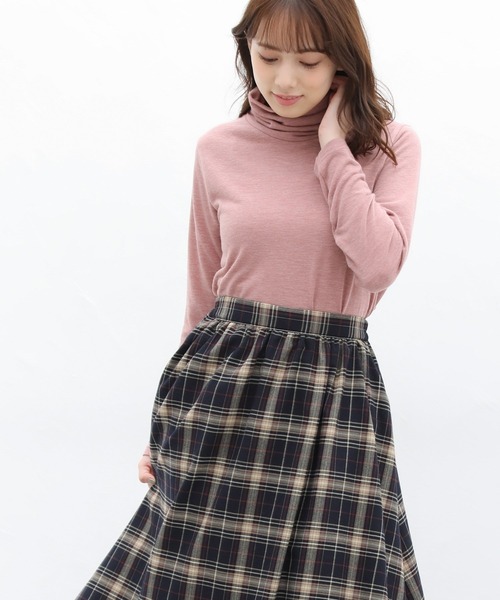 Honeys(ハニーズ)の「くしゅくしゅタートル(Tシャツ/カットソー・レディース・ブラック/アイボリー/ミント/モカ/杢グレー/ブルー系その他/ピンク系その他/ラベンダー/イエロー系その他・LL/M/L)」の16枚目の写真