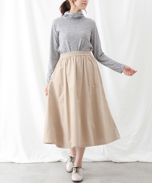 Honeys(ハニーズ)の「くしゅくしゅタートル(Tシャツ/カットソー・レディース・ブラック/アイボリー/ミント/モカ/杢グレー/ブルー系その他/ピンク系その他/ラベンダー/イエロー系その他・LL/M/L)」の12枚目の写真