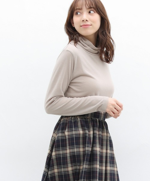 Honeys(ハニーズ)の「くしゅくしゅタートル(Tシャツ/カットソー・レディース・ブラック/アイボリー/ミント/モカ/杢グレー/ブルー系その他/ピンク系その他/ラベンダー/イエロー系その他・LL/M/L)」の22枚目の写真