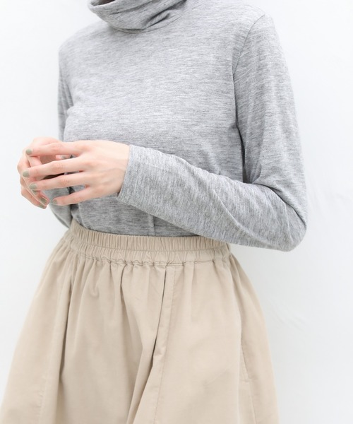 Honeys(ハニーズ)の「くしゅくしゅタートル(Tシャツ/カットソー・レディース・ブラック/アイボリー/ミント/モカ/杢グレー/ブルー系その他/ピンク系その他/ラベンダー/イエロー系その他・LL/M/L)」の18枚目の写真