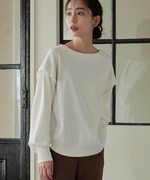 Droite lautreamont | タックショルダーコットンプルオーバー≪洗える≫(Tシャツ/カットソー)