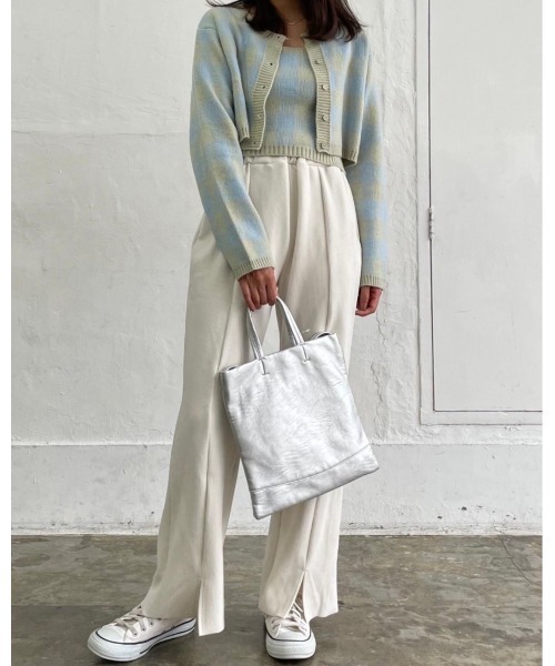 DAIS-Y（デイジー）の「Original起毛スリットフレアパンツ（その他パンツ・レディース・ブラック/ピンク/アイボリー・S/M）」の13枚目の写真