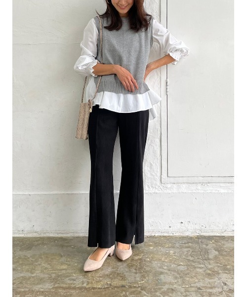 DAIS-Y（デイジー）の「Original起毛スリットフレアパンツ（その他パンツ・レディース・ブラック/ピンク/アイボリー・S/M）」の14枚目の写真