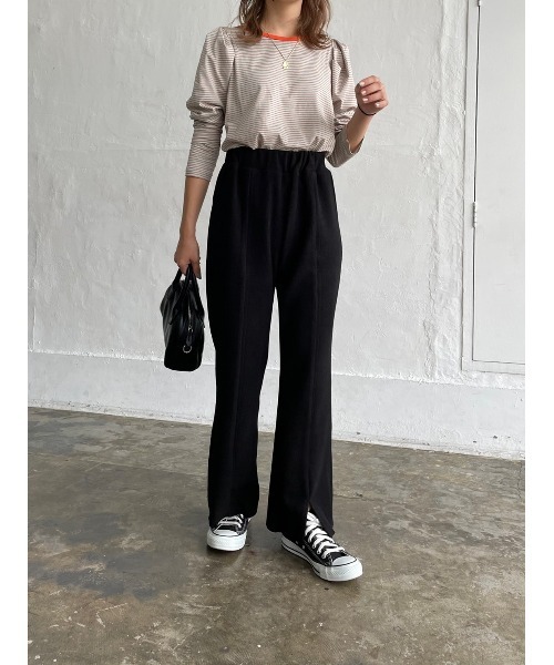 DAIS-Y（デイジー）の「Original起毛スリットフレアパンツ（その他パンツ・レディース・ブラック/ピンク/アイボリー・S/M）」の18枚目の写真