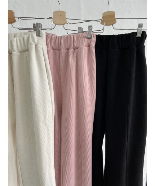 DAIS-Y（デイジー）の「Original起毛スリットフレアパンツ（その他パンツ・レディース・ブラック/ピンク/アイボリー・S/M）」の22枚目の写真