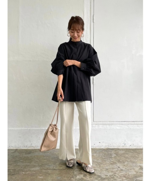 DAIS-Y（デイジー）の「Original起毛スリットフレアパンツ（その他パンツ・レディース・ブラック/ピンク/アイボリー・S/M）」の4枚目の写真