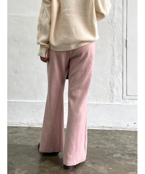 DAIS-Y（デイジー）の「Original起毛スリットフレアパンツ（その他パンツ・レディース・ブラック/ピンク/アイボリー・S/M）」の9枚目の写真