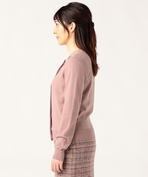 LAISSE PASSE（レッセパッセ）の「フリンジ刺繍ツイン（アンサンブル・レディース・ダルブルー系/モーブ系/ピンクベージュ/アイボリー・MEDIUM）」の5枚目の写真