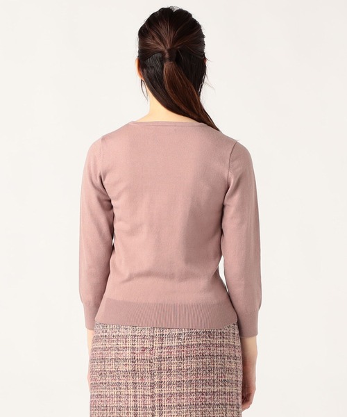 LAISSE PASSE（レッセパッセ）の「フリンジ刺繍ツイン（アンサンブル・レディース・ダルブルー系/モーブ系/ピンクベージュ/アイボリー・MEDIUM）」の15枚目の写真