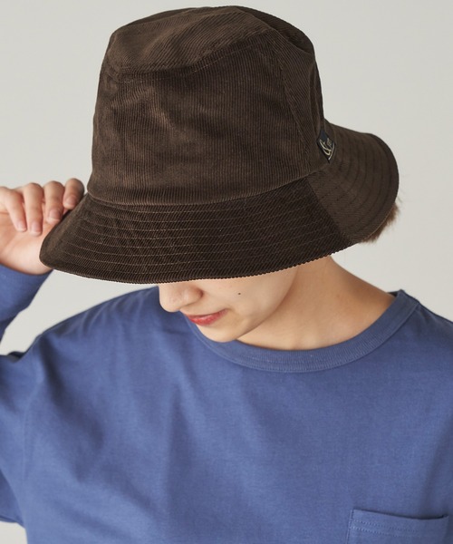 &yam(アンドヤム)の「コーデュロイバケットハット【親子お揃い/リンクコーデ】(ハット・キッズ・ブルー/ピンク/ベージュ/グリーン/ブラウン・FREE)」の6枚目の写真
