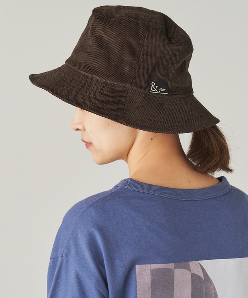 &yam(アンドヤム)の「コーデュロイバケットハット【親子お揃い/リンクコーデ】(ハット・キッズ・ブルー/ピンク/ベージュ/グリーン/ブラウン・FREE)」の8枚目の写真