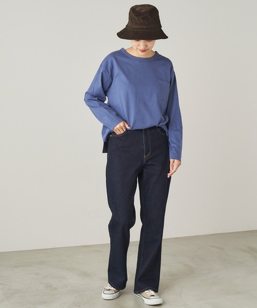 &yam(アンドヤム)の「コーデュロイバケットハット【親子お揃い/リンクコーデ】(ハット・キッズ・ブルー/ピンク/ベージュ/グリーン/ブラウン・FREE)」の9枚目の写真