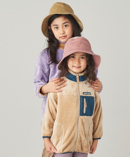 &yam(アンドヤム)の「コーデュロイバケットハット【親子お揃い/リンクコーデ】(ハット・キッズ・ブルー/ピンク/ベージュ/グリーン/ブラウン・FREE)」の14枚目の写真