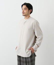 EDIFICE LA BOUCLE | 【LA BOUCLE】スタンドカラーシャツ パウダーレーヨン(シャツ/ブラウス)