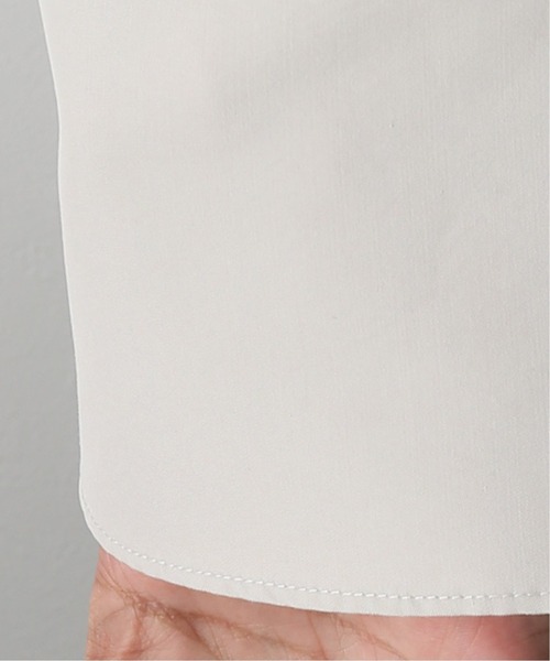 EDIFICE LA BOUCLE（エディフィスラブークル）の「【LA BOUCLE】スタンドカラーシャツ パウダーレーヨン（シャツ/ブラウス・メンズ・カーキ/サックスブルー/アイボリー・2/1/3）」の8枚目の写真